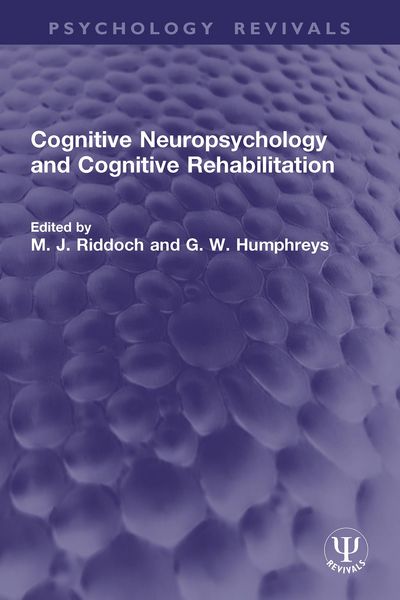 Produktbild: Cognitive Neuropsychology and Cognitive Rehabilitation