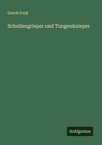 Produktbild: Schullengrieper und Tungenknieper