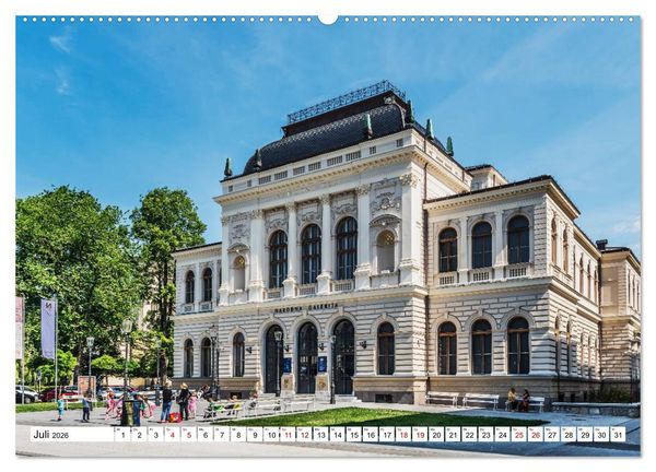 Produktbild: Ein Wochenende in Ljubljana (hochwertiger Premium Wandkalender 2026 DIN A2 quer), Kunstdruck in Hochglanz