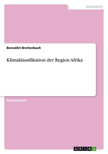 Produktbild: Klimaklassifikation der Region Afrika