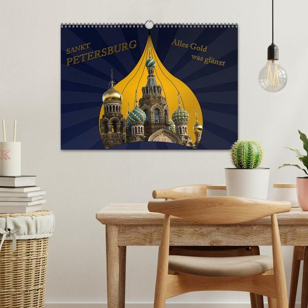 Produktbild: St. Petersburg - Alles Gold was gl&auml;nzt (Wandkalender 2026 DIN A3 quer), CALVENDO Monatskalender