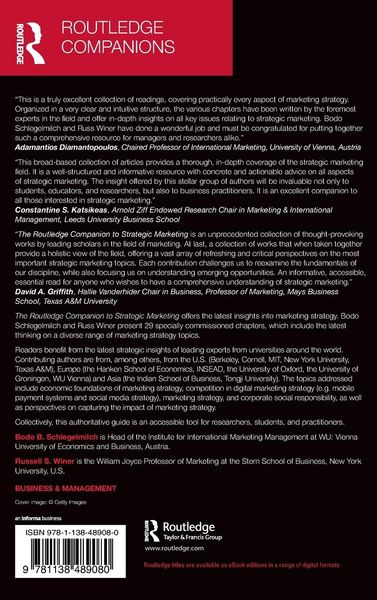 Produktbild: The Routledge Companion to Strategic Marketing