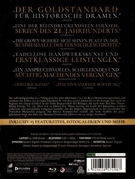 Produktbild: The Crown - Die komplette Serie [24 BRs]