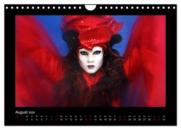 Produktbild: Venezianischer Karneval (Wandkalender 2026 DIN A4 quer), CALVENDO Monatskalender