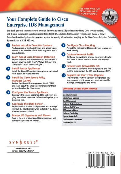 Produktbild: Cisco Security Professional's Guide to Secure Intrusion Detection Systems