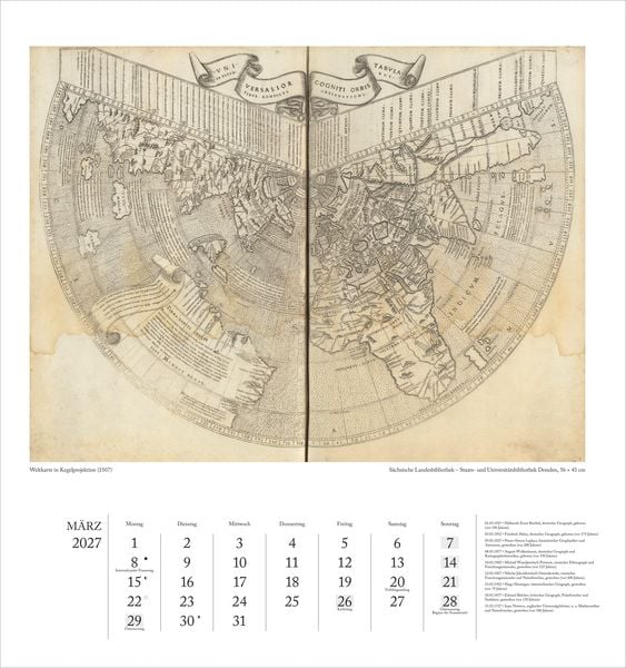 Produktbild: Geographisch-Kartographischer Kalender 2027