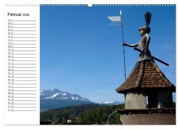 Produktbild: Erleben Sie LUZERN (hochwertiger Premium Wandkalender 2026 DIN A2 quer), Kunstdruck in Hochglanz