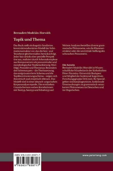 Produktbild: Topik und Thema