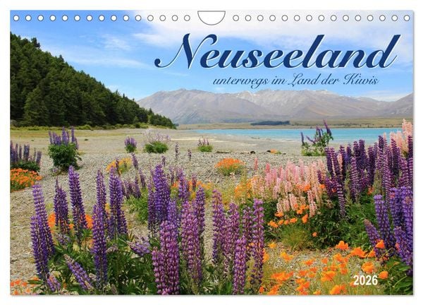 Produktbild: Neuseeland - unterwegs im Land der Kiwis (Wandkalender 2026 DIN A4 quer), CALVENDO Monatskalender