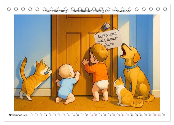 Produktbild: Kalender der kuriosen Feiertage (Tischkalender 2026 DIN A5 quer), CALVENDO Monatskalender