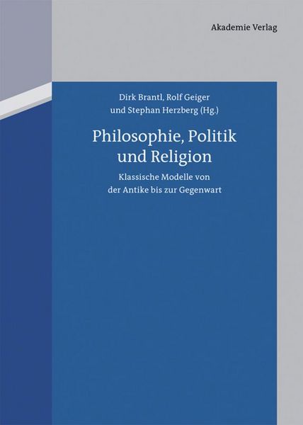 Produktbild: Philosophie, Politik und Religion