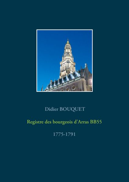 Produktbild: Registre des bourgeois d'Arras BB55 - 1775-1791