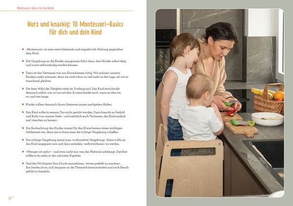 Produktbild: Montessori-Ideen für die Küche – Kochen mit Kindern