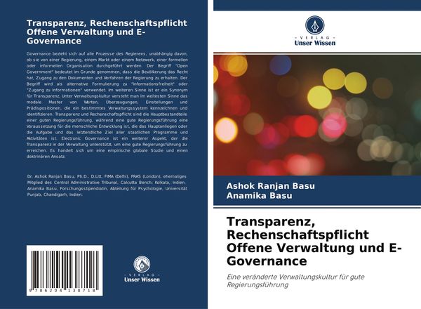 Produktbild: Transparenz, Rechenschaftspflicht Offene Verwaltung und E-Governance