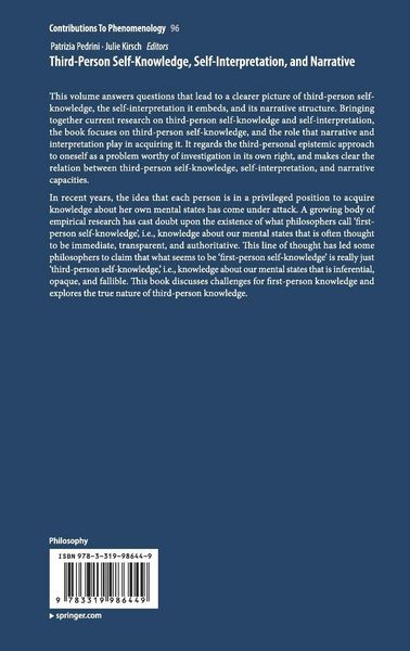 Produktbild: Third-Person Self-Knowledge, Self-Interpretation, and Narrative