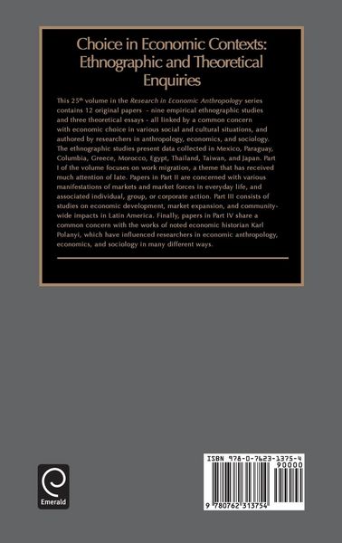 Produktbild: Choice in Economic Contexts