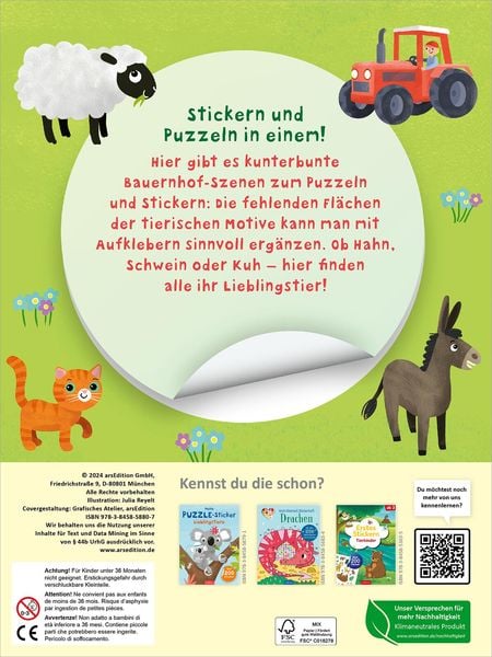 Produktbild: Meine Puzzle-Sticker &ndash; Bauernhof
