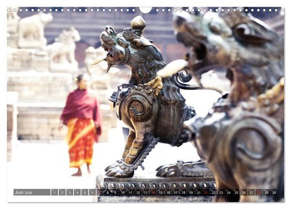 Produktbild: NEPAL Bhaktapur Kathmandu (Wandkalender 2026 DIN A3 quer), CALVENDO Monatskalender
