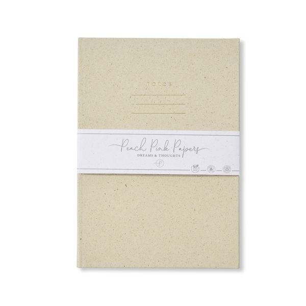 Produktbild: Recycled Paper Notizbuch, gras, 14x20cm, 96 Seiten, liniert