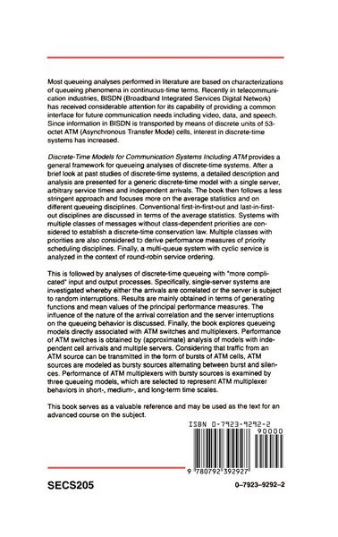 Produktbild: Discrete-Time Models for Communication Systems Including ATM