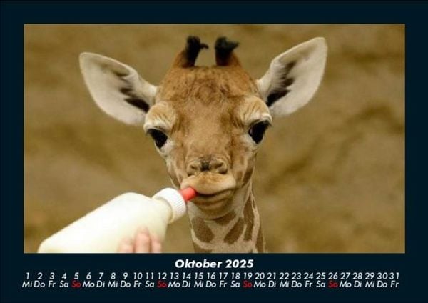 Produktbild: Giraffen 2025 Fotokalender DIN A5