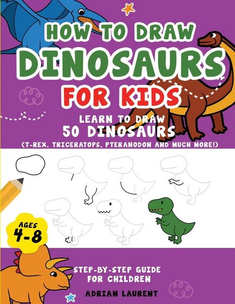 Produktbild: How to Draw Dinosaurs for Kids 4-8