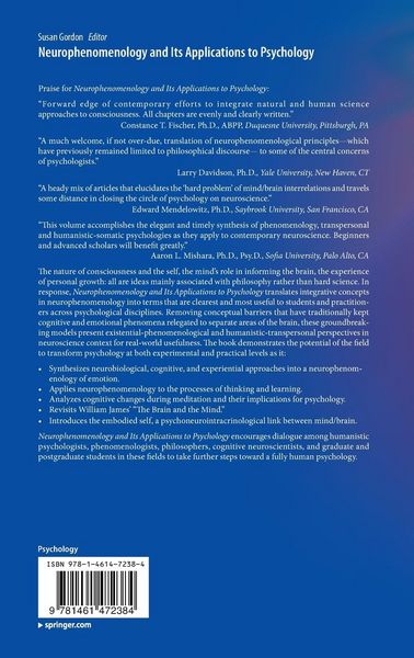 Produktbild: Neurophenomenology and Its Applications to Psychology