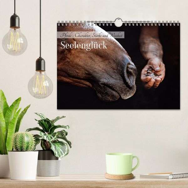 Produktbild: Seelengl&uuml;ck Kalender - Pferde - Charakter, St&auml;rke, Weisheit (Wandkalender 2026 DIN A4 quer), CALVENDO Monatskalender