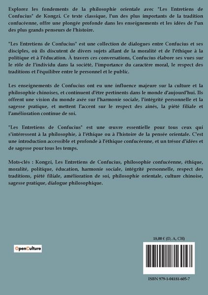 Produktbild: Les Entretiens de Confucius