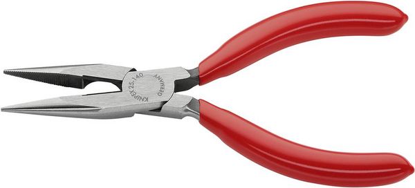 Produktbild: Knipex 25 01 140 Elektronik- u. Feinmechanik Flachrundzange Gerade Vanadium Elektrostahl 140mm