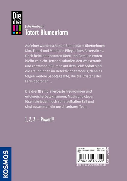 Produktbild: Die drei !!!, 109, Tatort Blumenfarm