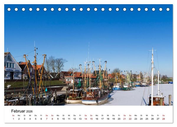 Produktbild: Ostfriesland - Ein Jahr in Bildern (Tischkalender 2026 DIN A5 quer), CALVENDO Monatskalender