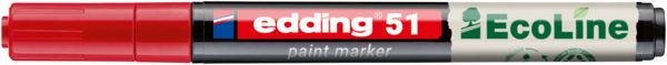 Produktbild: Edding 51 EcoLine 4-51-002 Lackmarker Rot 1 mm, 2mm