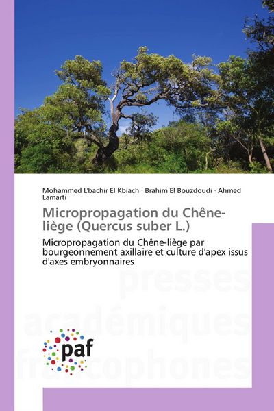 Produktbild: Micropropagation du Ch&ecirc;ne-li&egrave;ge (Quercus suber L.)