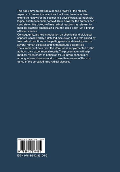 Produktbild: Free Radical Reactions in Medicine