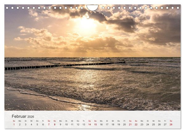 Produktbild: Nat&uuml;rliches R&uuml;gen und Hiddensee (Wandkalender 2026 DIN A4 quer), CALVENDO Monatskalender