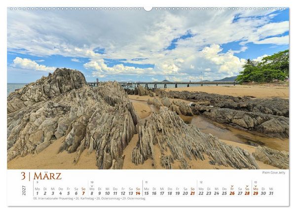 Produktbild: Australien - Cairns-Brisbane (Wandkalender 2027 DIN A2 quer), CALVENDO Monatskalender