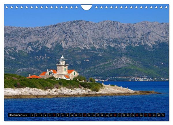 Produktbild: Hvar The sunny Island of Croatia (Wall Calendar 2026 DIN A4 landscape), CALVENDO 12 Month Wall Calendar