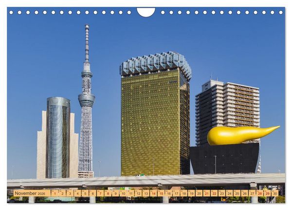 Produktbild: Impressionen aus Tokio, der Megastadt im Land der aufgehenden Sonne (Wandkalender 2026 DIN A4 quer), CALVENDO Monatskalender