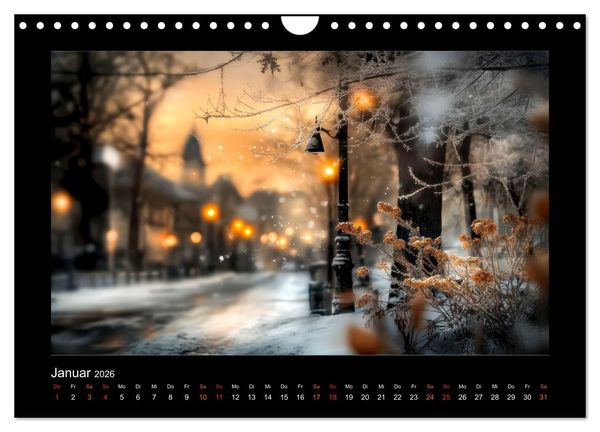 Produktbild: Die Seele der Stadt: stille Gassen, fl&uuml;sternde W&auml;nde (Wandkalender 2026 DIN A4 quer), CALVENDO Monatskalender