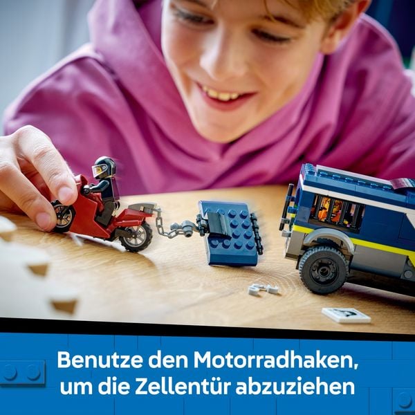 Produktbild: LEGO City 60479 Gefangenentransporter, Spielzeug Polizeiauto f&uuml;r Kinder