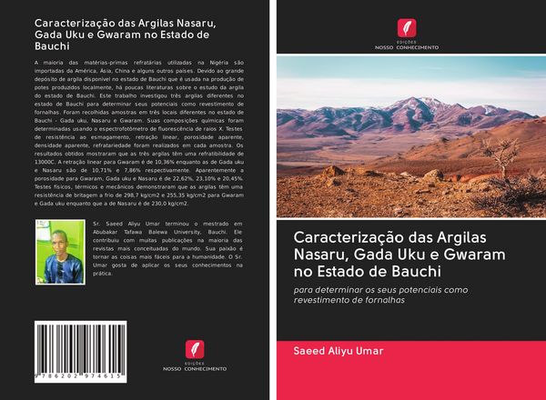 Produktbild: Caracteriza&ccedil;&atilde;o das Argilas Nasaru, Gada Uku e Gwaram no Estado de Bauchi