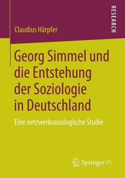 Produktbild: Georg Simmel und die Entstehung der Soziologie in Deutschland