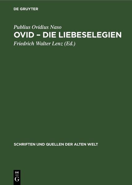 Produktbild: Ovid &ndash; Die Liebeselegien
