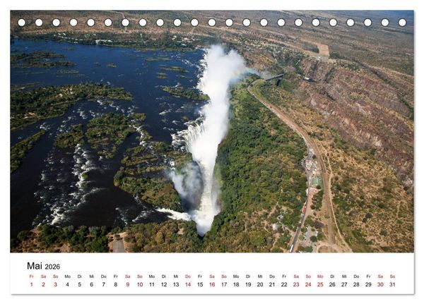 Produktbild: Sambia und der Sambesi (Tischkalender 2026 DIN A5 quer), CALVENDO Monatskalender