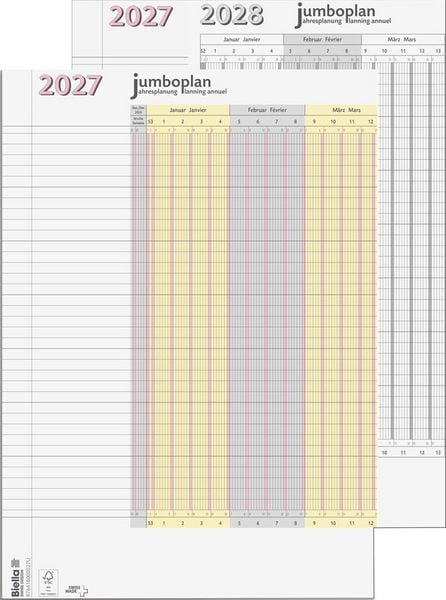 Produktbild: Jahres-Wandplaner Jumboplan
