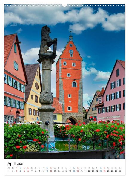 Produktbild: Romantik in Franken (Wandkalender 2026 DIN A2 hoch), CALVENDO Monatskalender