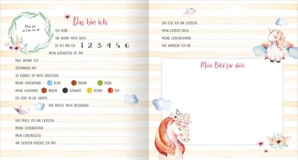 Produktbild: Meine ersten Freunde &ndash; Einh&ouml;rner (Aquarell-Optik)
