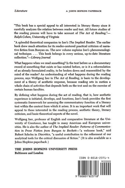 Produktbild: The Act of Reading