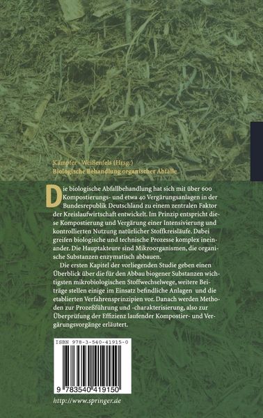 Produktbild: Biologische Behandlung organischer Abf&auml;lle